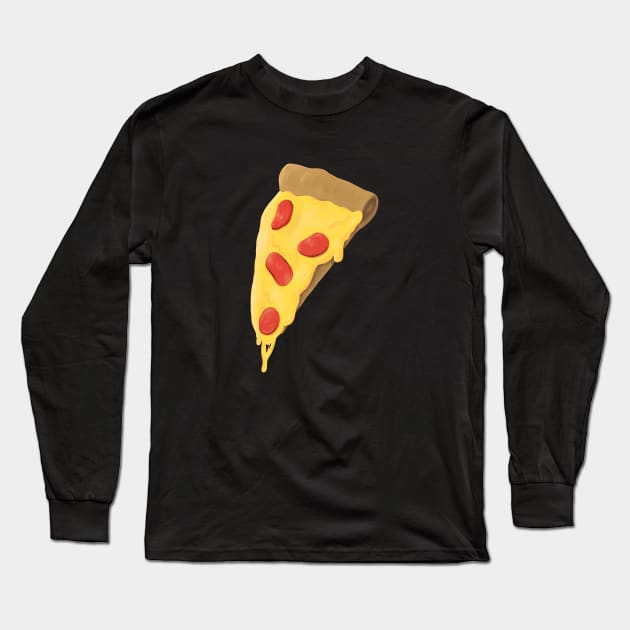 Pizza Slice Long Sleeve T-Shirt by LittleGreenHat